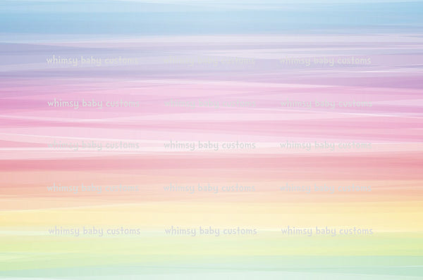 Fabric Pastel Ombre Rainbow