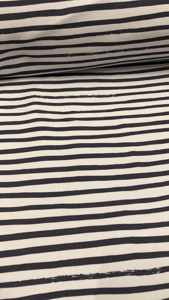 Fabric Black and White Wonky Stripes (Part of BB POG) On Various Bases