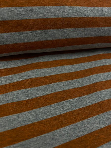 Fabric Heather Stripes Orange