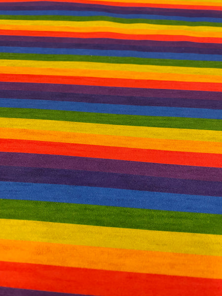 Classic Rainbow Stripes with Faux Heather Background