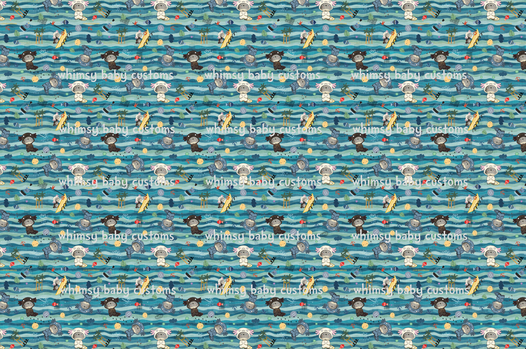 Fabric MNT Forest Spirit Axolotl