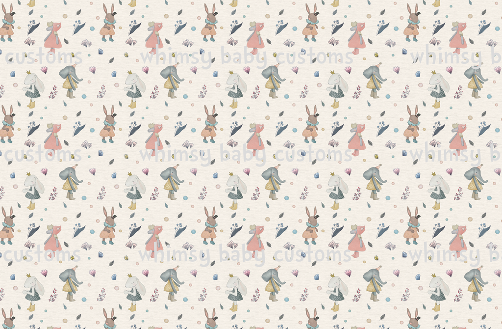 Fabric Whimsical Circus Animals