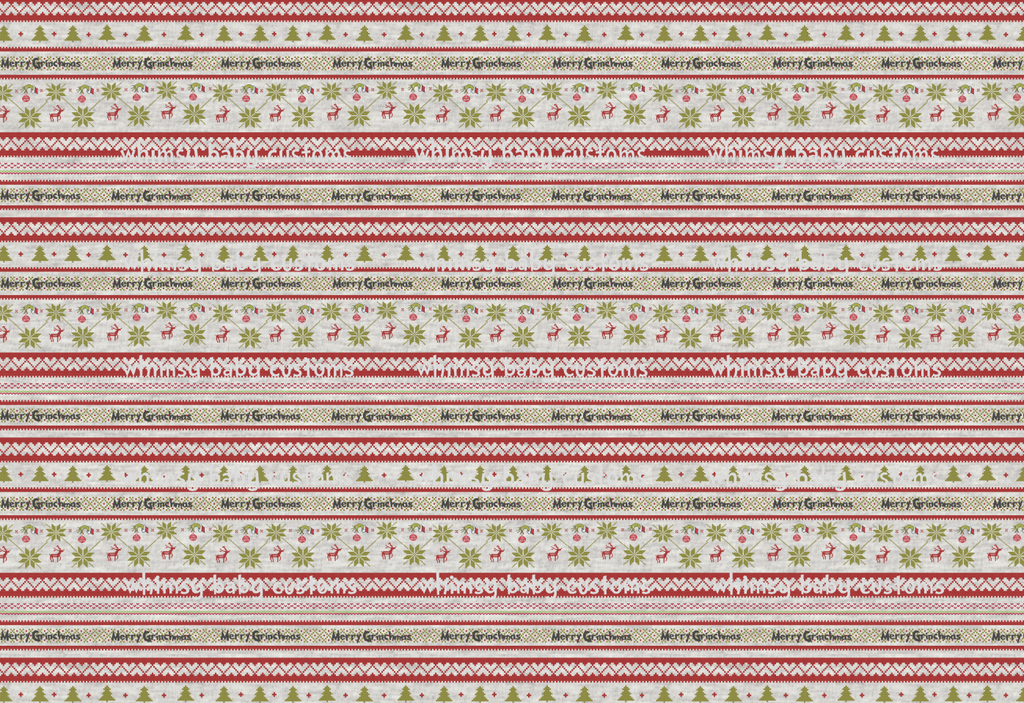Fabric Christmas Grumpy Green Guy Argyle Sweater