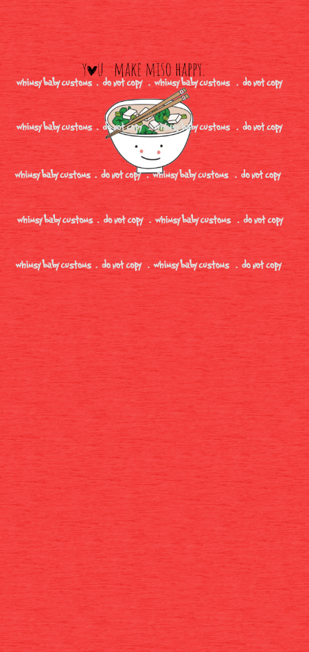 December 2023 Preorder - You Make Miso Happy Child Panel SET (with red coord)