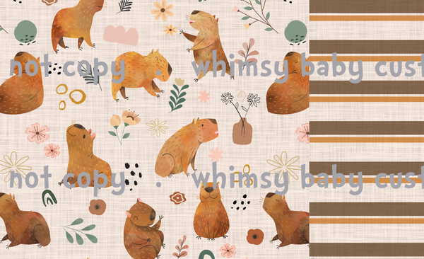 Flash Halloween / Fall Preorder 2024: Rapport Capybara on Beige