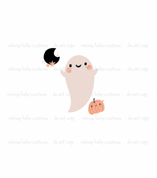 Flash Halloween / Fall Preorder 2024: Half and Half Fabric Kawaii Halloween Elements