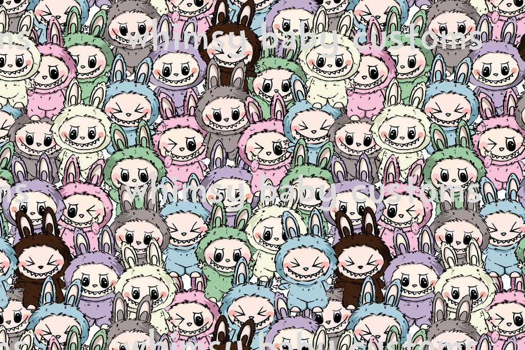 September 2025 Preorder -  Fabric Busy Monsters Boo Boo