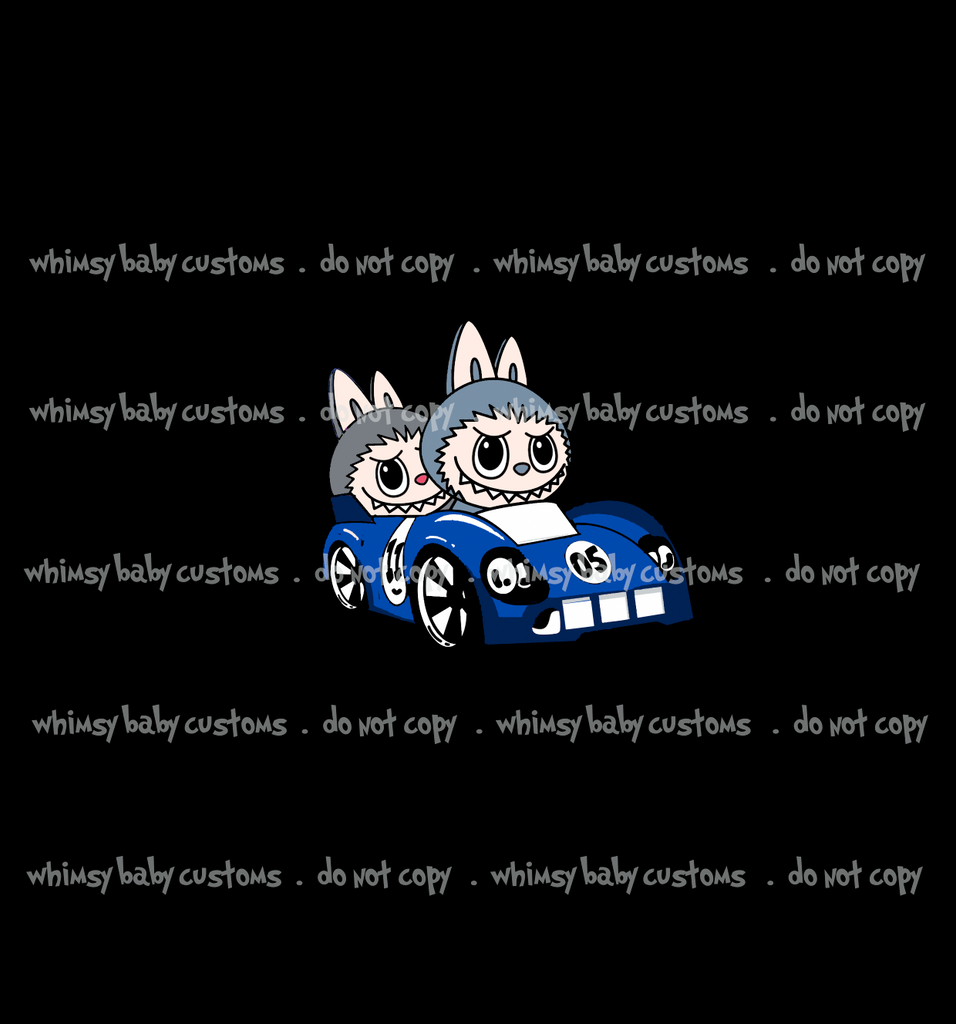 September 2025 Preorder - Child Panel Boo Boo Monsters Race Car