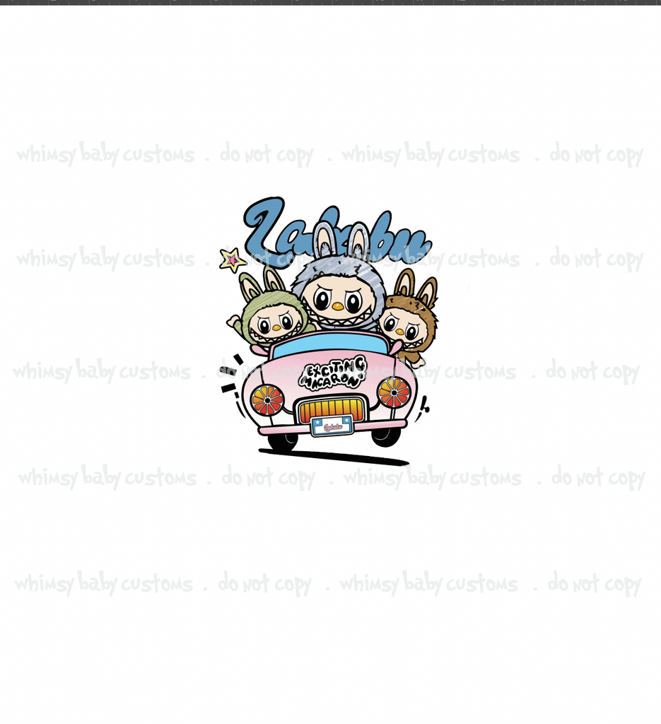 September 2025 Preorder - Child Panel Boo Boo Monsters in Car