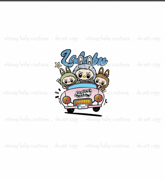 September 2025 Preorder - Child Panel Boo Boo Monsters in Car