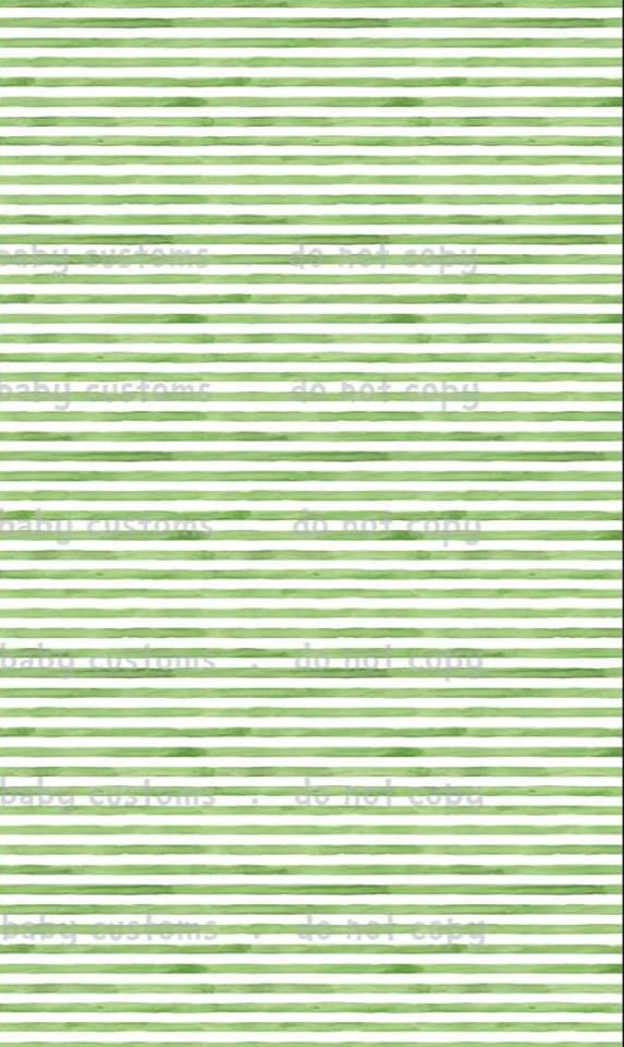 Watercolour PIN Stripes Green On Various Bases