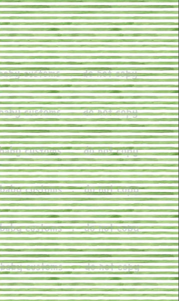 Watercolour PIN Stripes Green On Various Bases