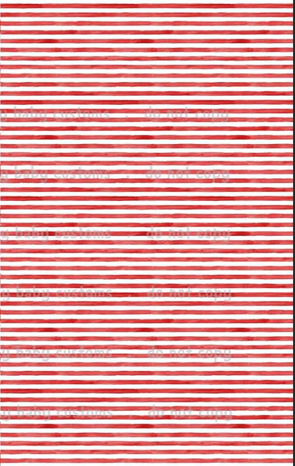 Watercolour Stripes Red