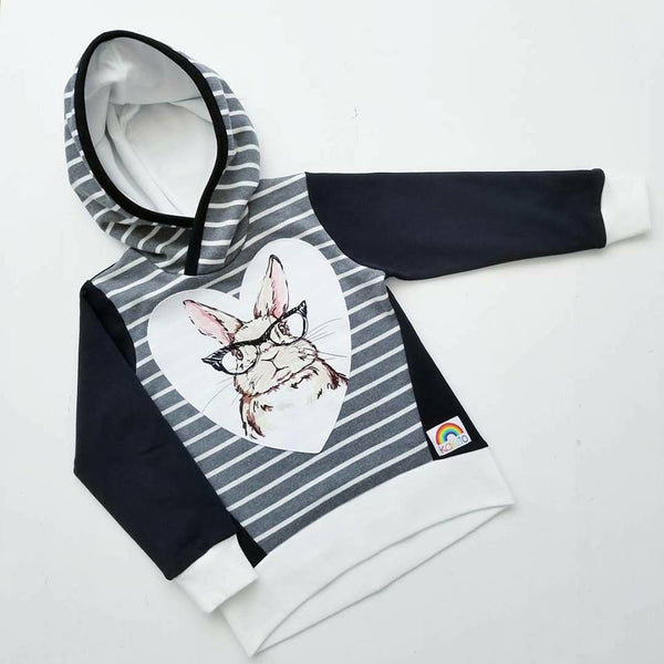 432 Hipster Bunny with Glasses Child Panel