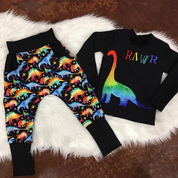 Rapport Dino Watercolour Rawr Black
