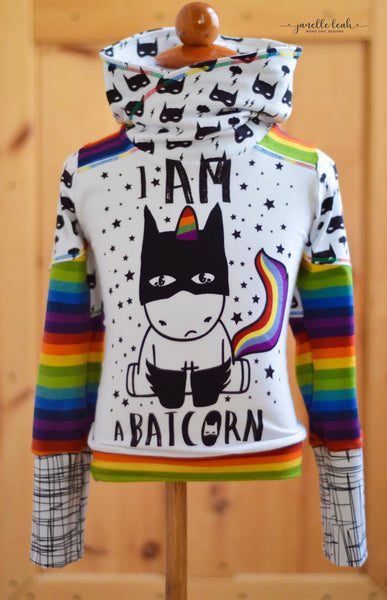 590 I am Batcorn Child Panel (on WHITE)