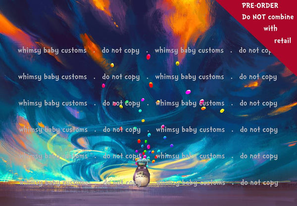 Cityscape Fabric T balloons On Various Bases