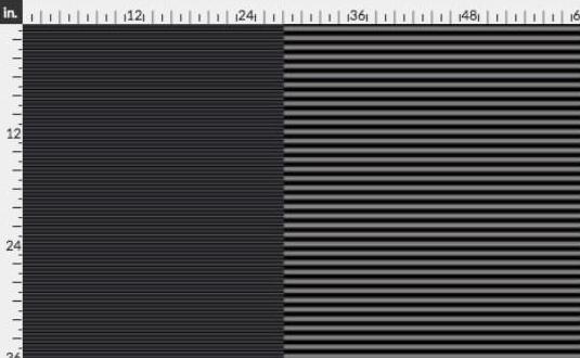 Fabric Black & Grey Two Tone Stripes Half and Half