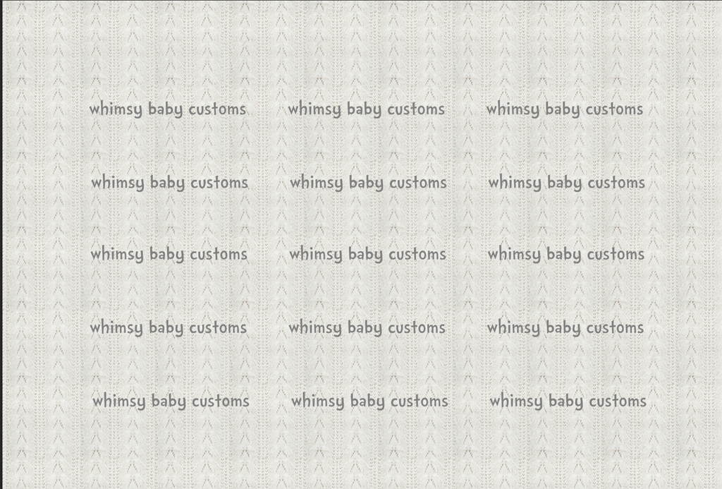 Fabric Delicate FAUX Cream Knit On Various Bases