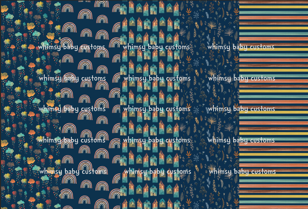 POT OF GOLD PREORDER: Earth Toned Rainbow Collection Navy