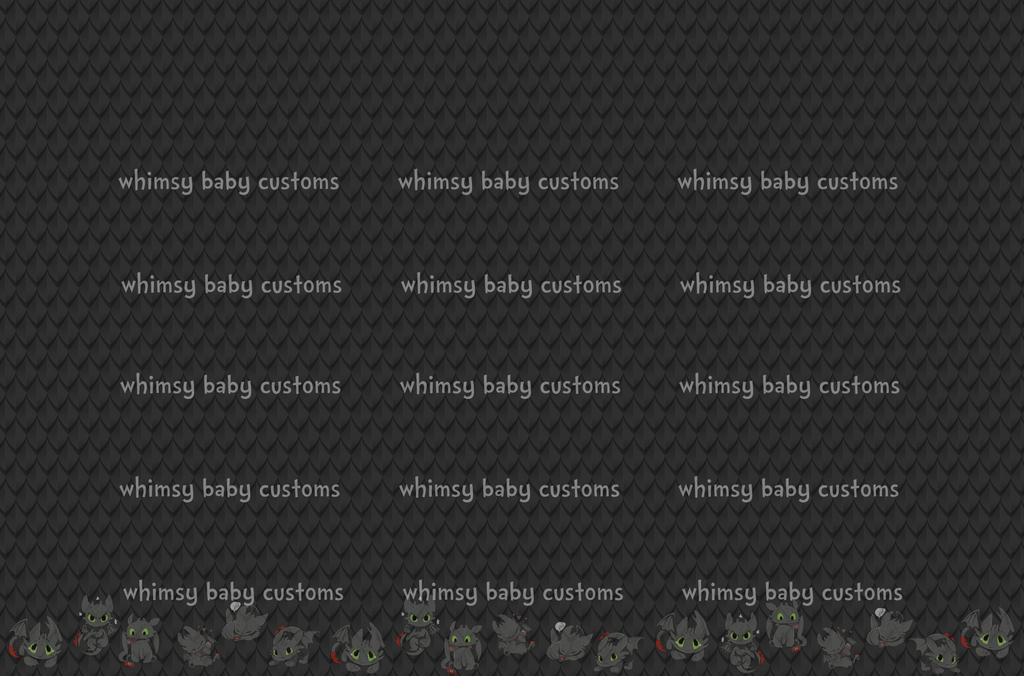 Fabric Black Dragon Scales