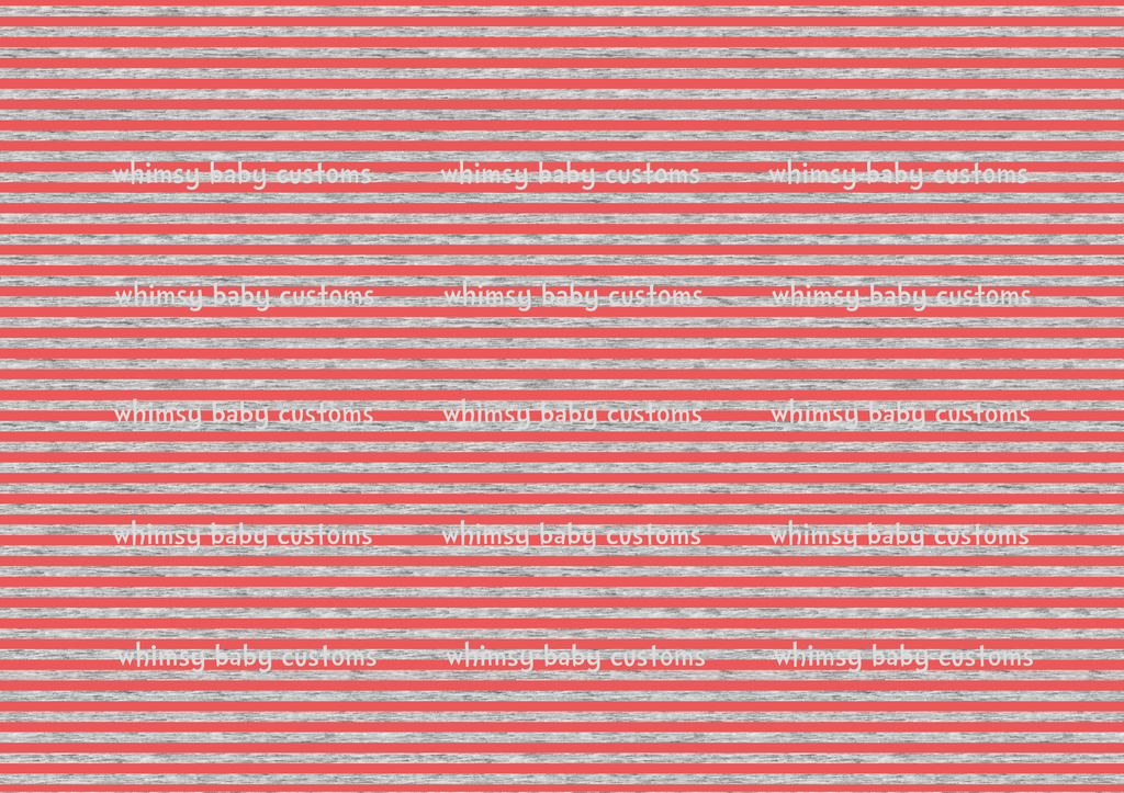 Fabric Heather Stripes Red