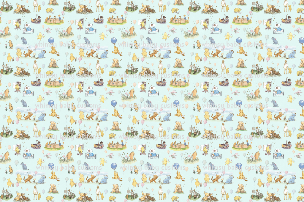 Fabric WTPB Honey Bear Main ON VARIOUS BASES