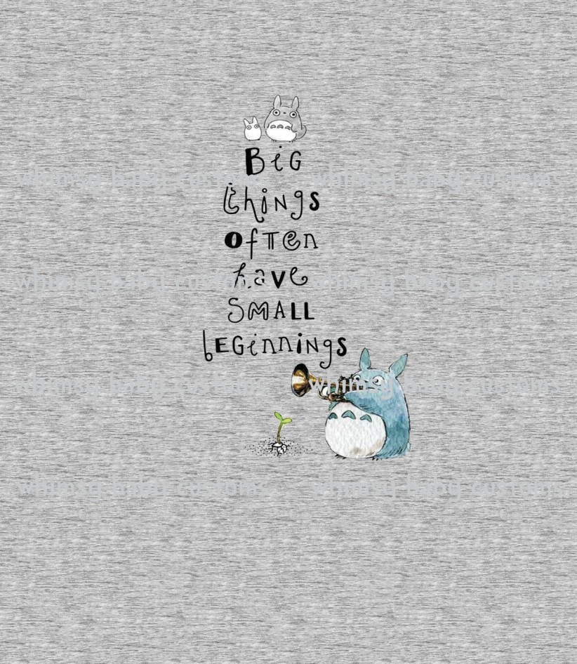 C075H MNT Forest Spirit Big Things Often Have Small Beginnings Child Panel on Heather Grey