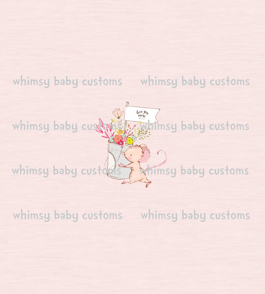 702 Child Panel Whimsical Mouse (Love You More)