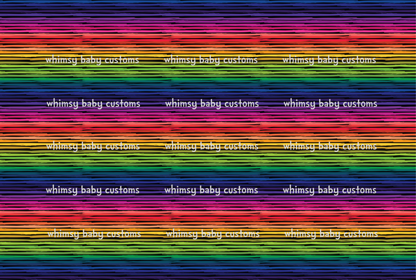 Rainbow Stripes on Black