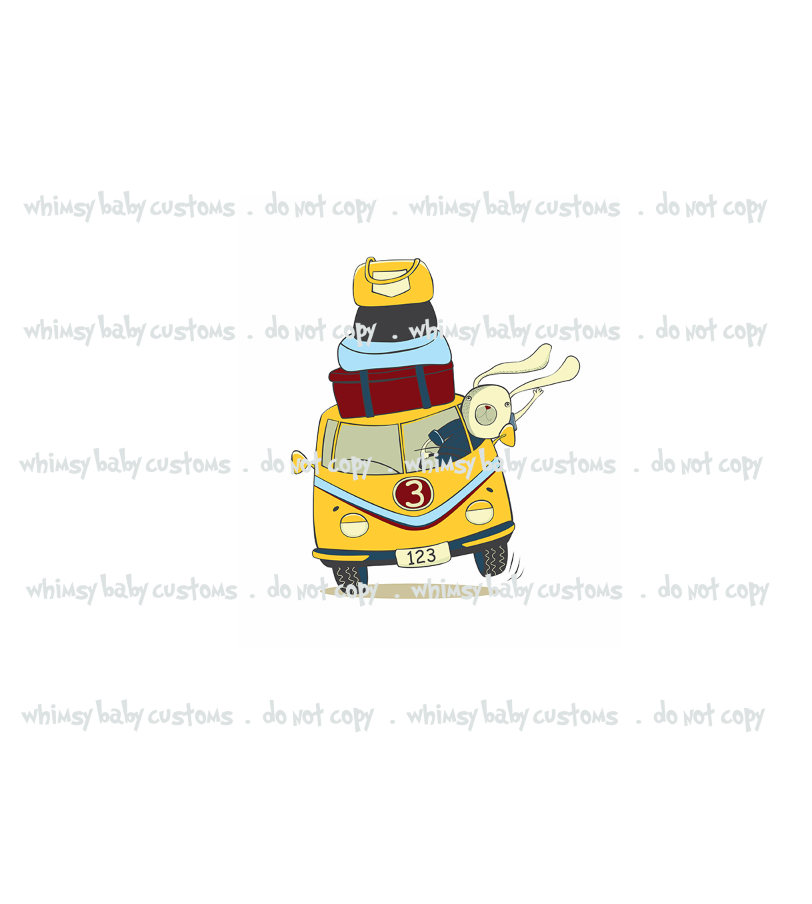 708 Bunny in VW Van Child Panel