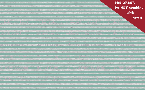 POT OF GOLD PREORDER: Watercolour Stripes and Stars on HEATHER Grey