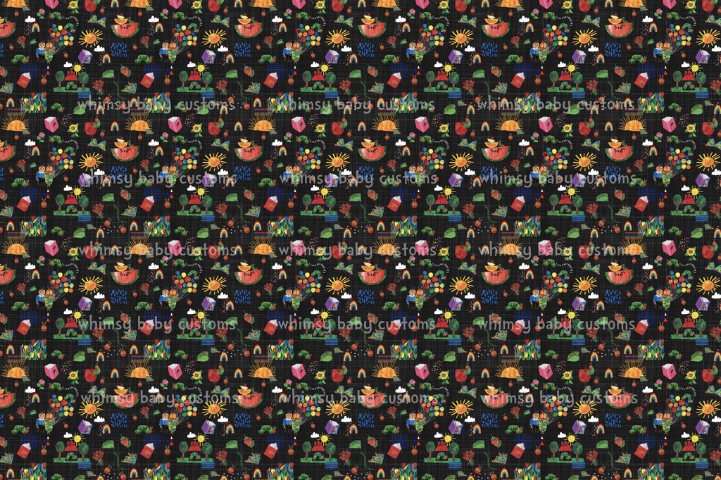 Fabric TVHC Doodle On Grunge