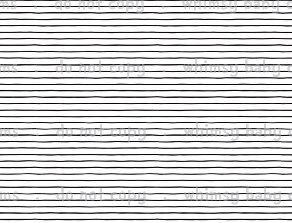 Fabric Black and White Wonky Stripes (Part of BB POG) On Various Bases