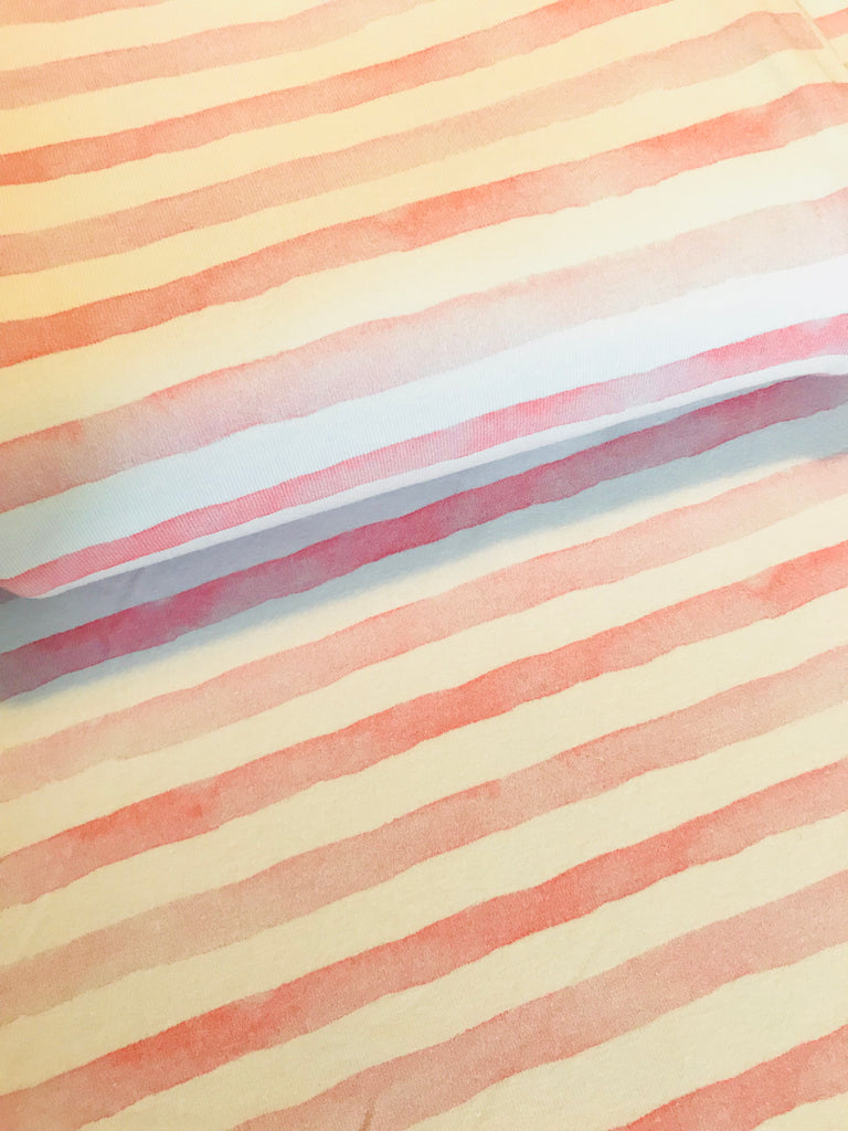 Watercolour Stripes Pink