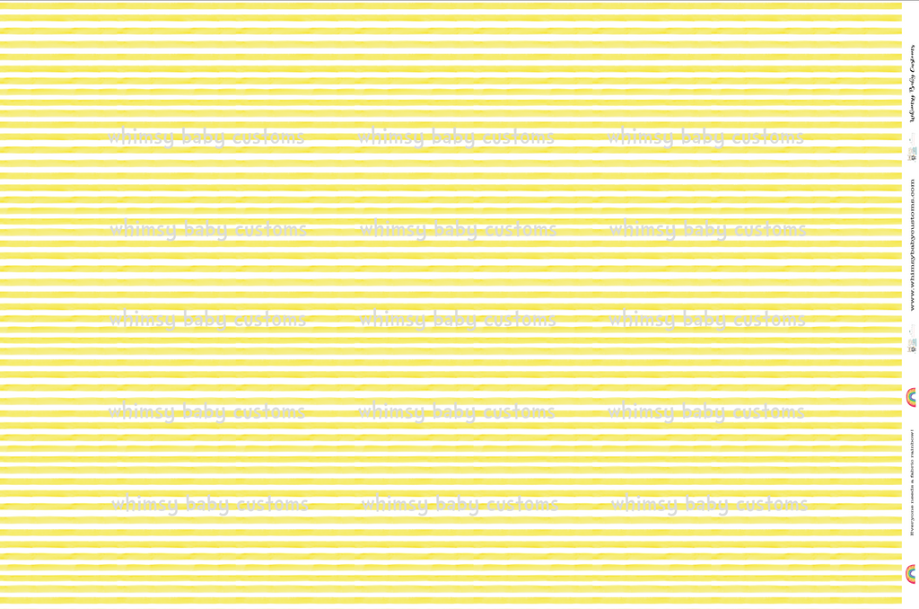 Watercolour Stripes Lemon (Yellow)