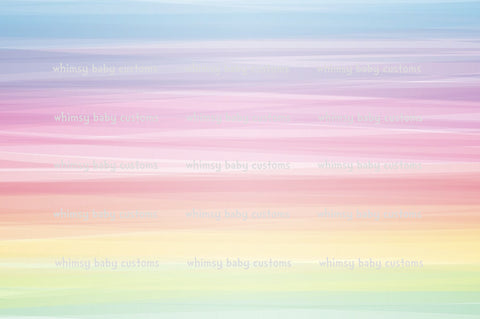 Fabric Pastel Ombre Rainbow