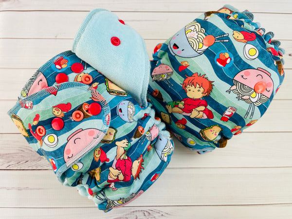 Yo Pon Fish Loves Ramen Fabric