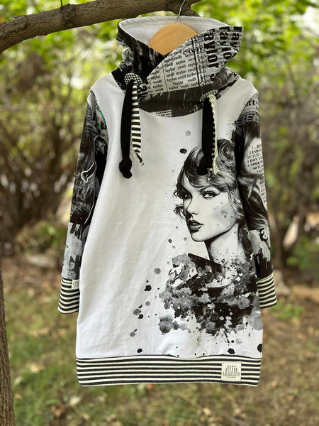 Monthly Group Preorder - Swiftie Grunge Newsprint Fabric