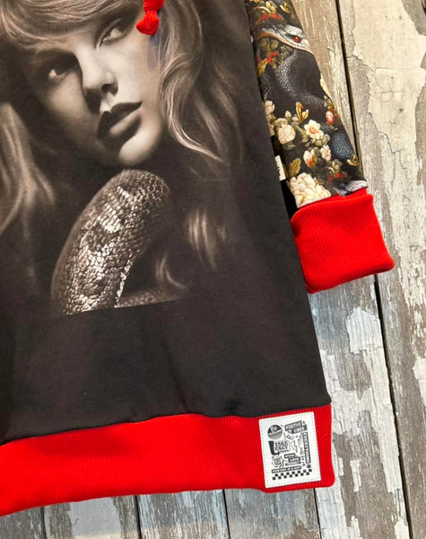 Monthly Group Preorder - Adult/Romper Panel Swiftie Look What You Made Me Do (Taylor with Snake)