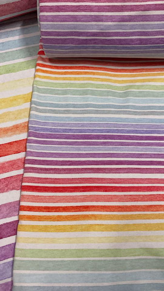 Watercolour PIN Stripes Red