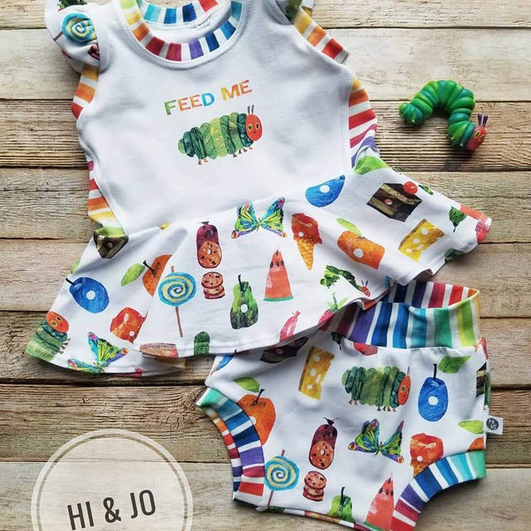 Monthly Group Preorder -  Hungry Caterpillar on Faux OATMEAL Rapport