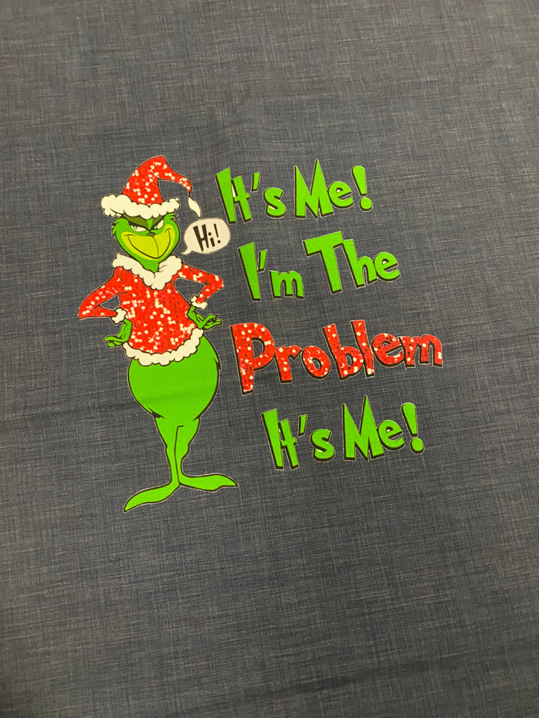 Child Panel Christmas Grumpy Green Guy It's Me I'm the Problem