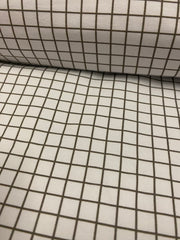 Fabric Black and White Grid