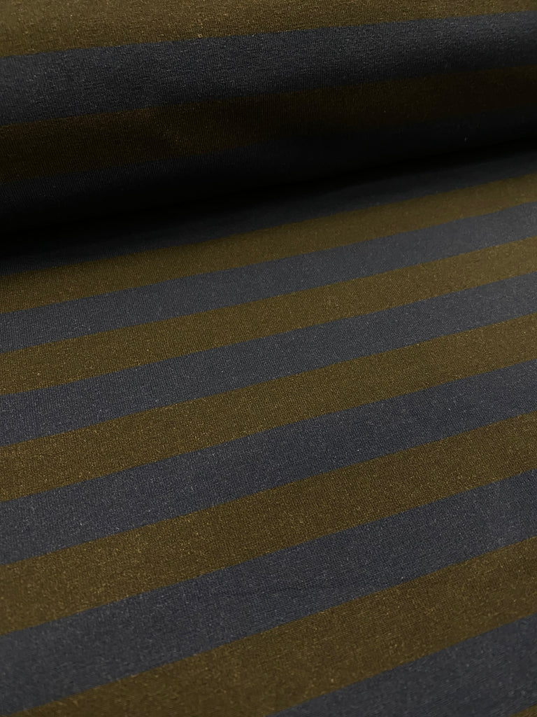 Navy and Brown Stripes