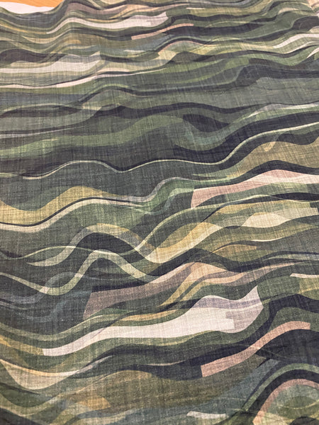 Fabric Camo Waves (single YARD)