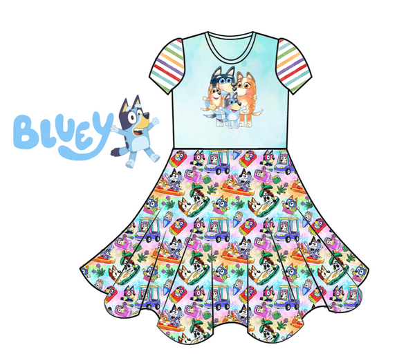 Monthly Group Preorder - Fabric Blue Heeler Dog (Rainbow)