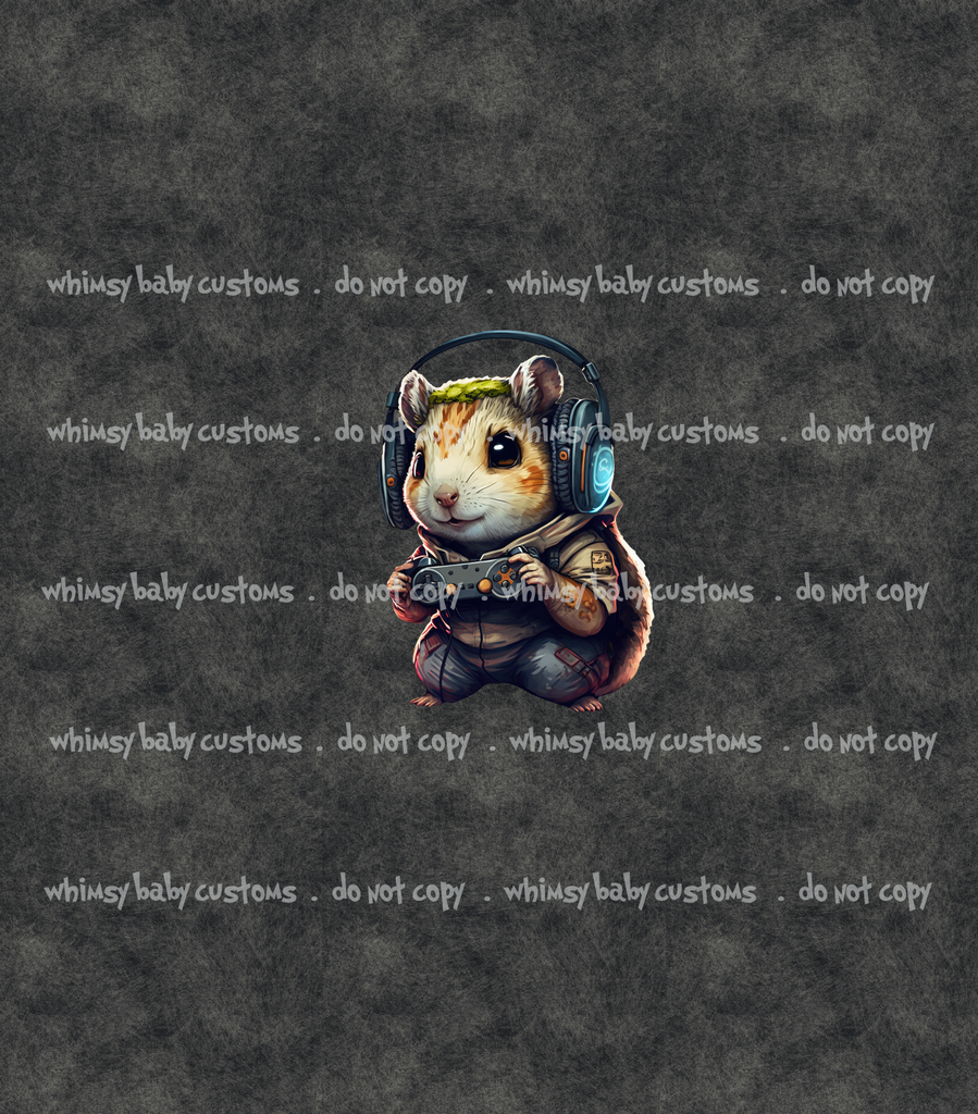 567 Child Panel Hamster Grunge Gamer