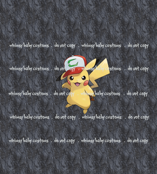 C145 Poke Pika Yellow Guy with Hat Child Panel