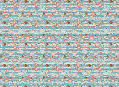 Yo Pon Fish Loves Ramen Fabric